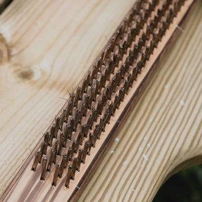 Pizza Stone & BBQ Wire Cleaning Brush With Scraper